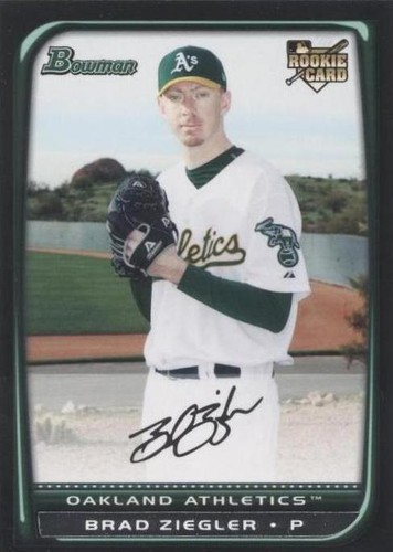 2008 Bowman Draft Picks & Prospects - Brad Ziegler #BDP41