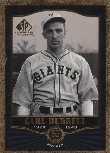 2001 SP Legendary Cuts - Carl Hubbell #38