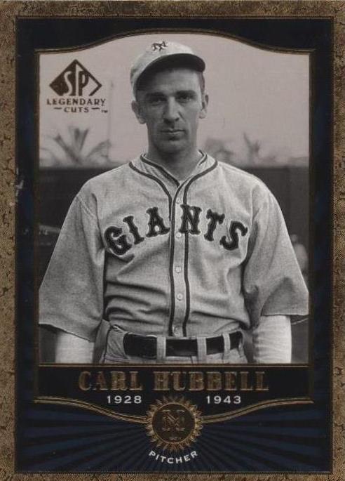 2001 SP Legendary Cuts - Carl Hubbell #38