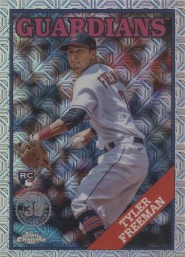 Tyler Freeman 2023 Topps 1988 Topps Chrome Silver Pack Mojo