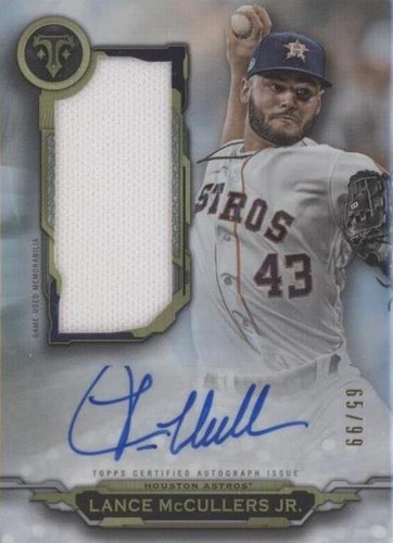 2019 Topps Triple Threads - Lance McCullers Jr. #AUJR-LM