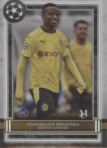 2020-21 Topps Museum Collection UCL Youssoufa Moukoko #68