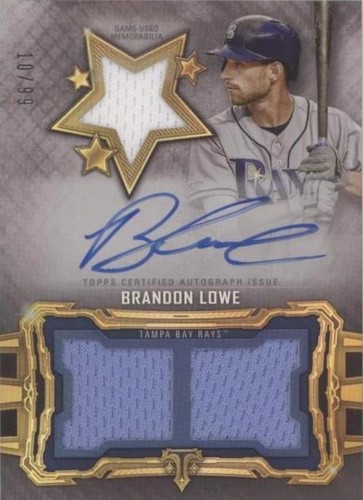 2020 Topps Triple Threads - Brandon Lowe #RFPAR-BL