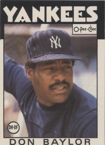 1986 O-Pee-Chee - Don Baylor #184