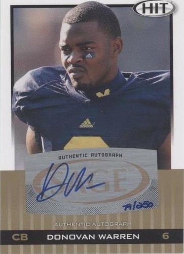 2010 SAGE Hit Donovan Warren #A6