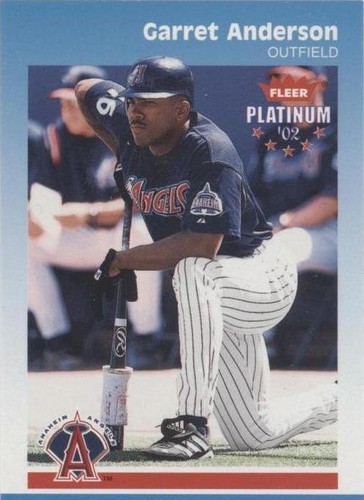 2002 Fleer Platinum - Garret Anderson #1