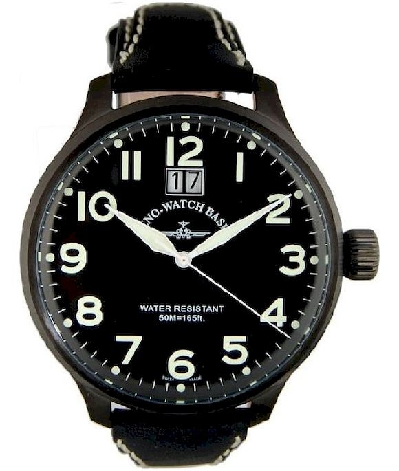 Zeno-Watch Herrenuhr Super Oversized black 6221-7003Q-bk-a1