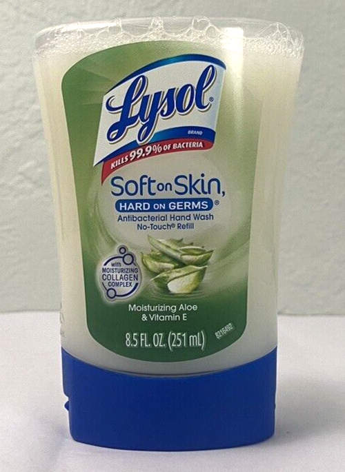 Lysol Soft on Skin No Touch Hand System Refill Moisturizing Aloe Vitamin E