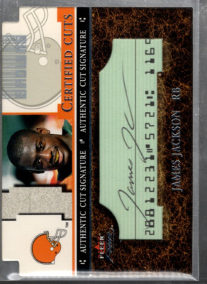 2001 Fleer Focus Certified Cortes # Ccjj James JACKSON Auto - Nm-Mt
