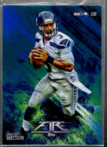 A5846- 2014 Topps Fire Blue #46 Russell Wilson /299 - NM-MT