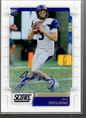 A4140- 2019 Score Rookie Autogramme #416 Jake Browning Auto - NM-MT