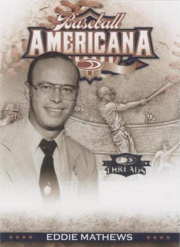 2008 Donruss Threads - Eddie Mathews #BA-47