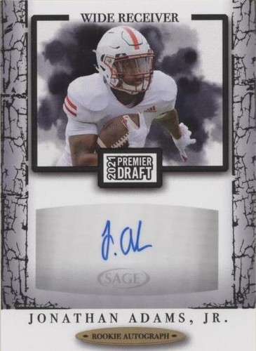2021 Sage Premier Draft Jonathan Adams Jr. #A63