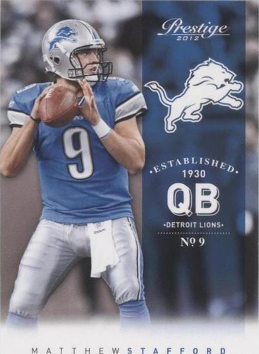 2012 Playoff Prestige Matthew Stafford #65