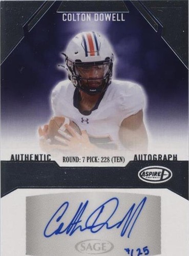 2023 Sage Aspire Colton Dowell #ASP-CD