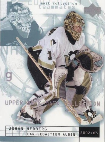 2002-03 Upper Deck Mask Collection - Jean-Sebastien Aubin Johan Hedberg #68
