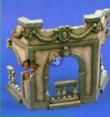 Verlinden 1/35 Ruined Patio Entrance Facade Front Section [Plaster Diorama] 2403