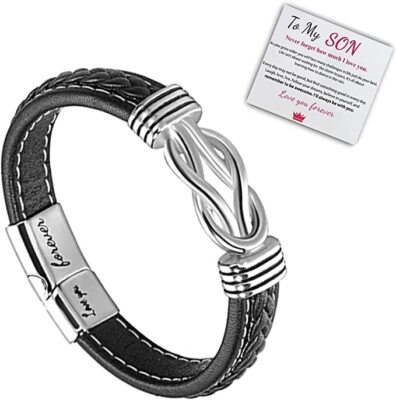 To My Son/Grandson Svana Bracelet Gifts from Mom/Dad/Grandma Mother and Son For
