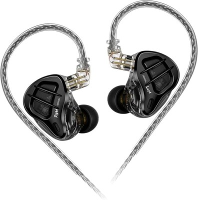 KZ ZAR Metal IEM Earphones 1DD 7BA Hybrid technology HIFI Bass Earbuds