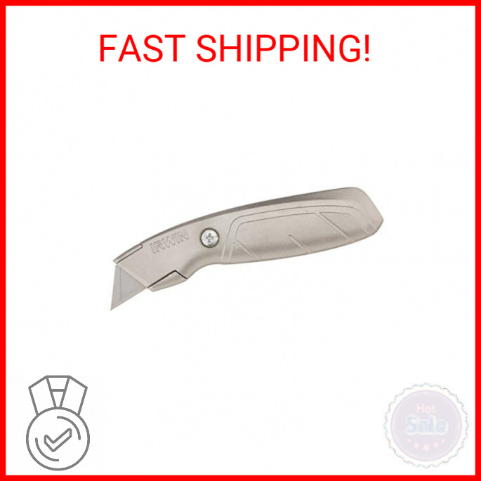 IRWIN Utility Knife, Fixed Blade (2081101) , gray