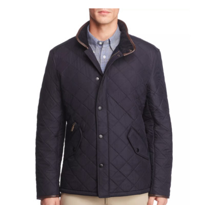 Barbour Powell Riding Outdoor Barn Jacket Coat in Navy MSRP$330 Great Reviews