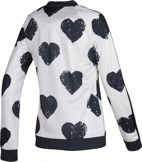 Pre-owned Adidas Originals Adidas Superstar Damen Jacke Heart Graphic Jacket Herz Sst Track Xs - L