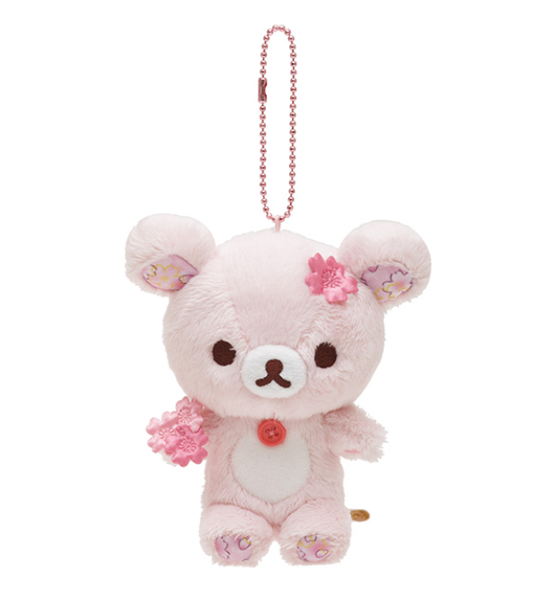 Rilakkuma Korilakkuma Sakura Plush Key chain 2025 MV22501