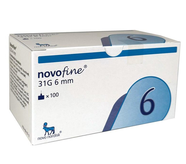 Novofine 31g 6mm Pennadeln 100 Stk. Sanfte Injektion FÃ¼R Insulin Abnehmspritzen