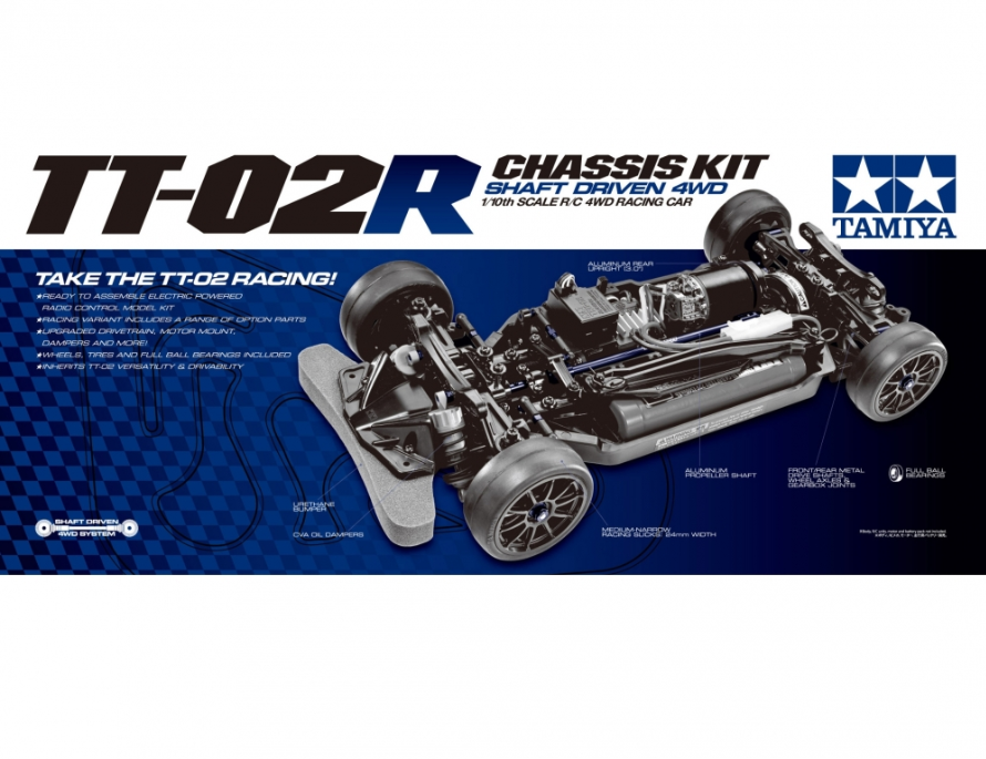 Tamiya TT-02R 47326 Chassis Kit 110 - RC Chassis 300047326 R-Version NEUOVP