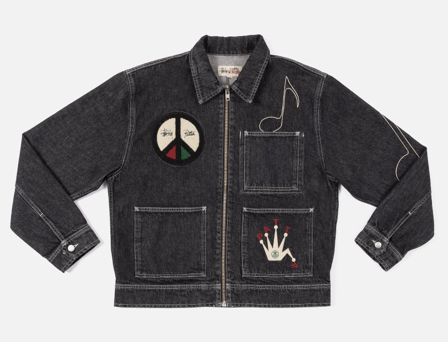 Patta x Stussy Zip Work Jacket (Black) Size XXL - NEW - Fast Patta x Stussy Zip Work Jacket (Black) Size XXL - NEW - Fast