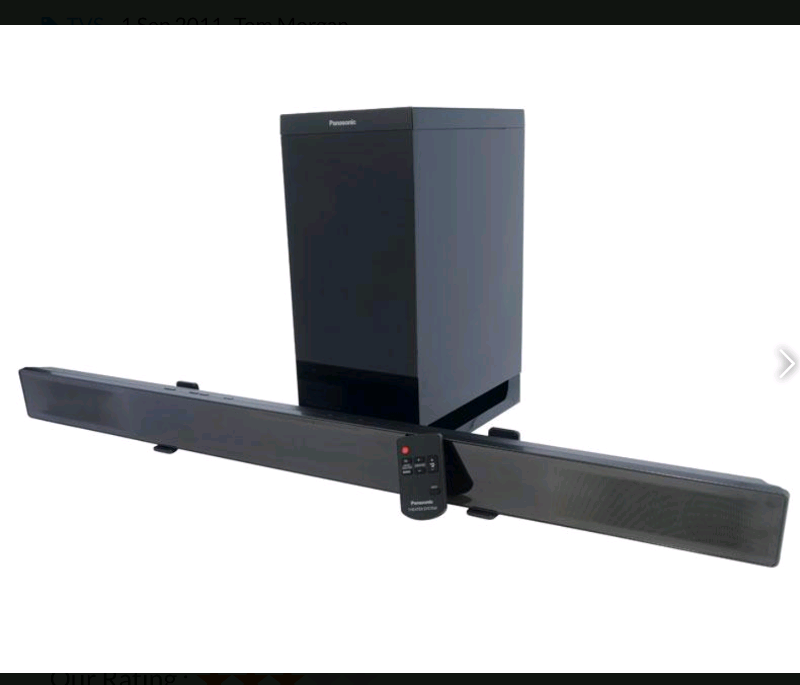 PANASONIC SOUNDBAR AND SUBWOOFER | in Coventry, West Midlands | Gumtree