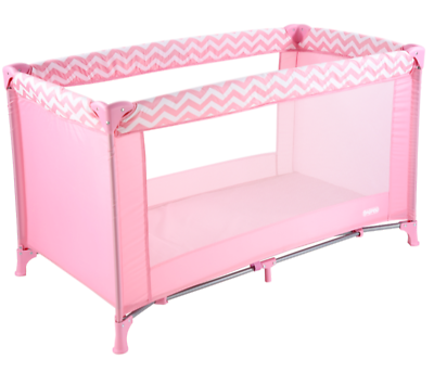 Pink travel cot cheap