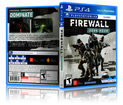 Firewall: Zero Hour  - Replacement PS4 Cover and Case. NO GAME!!