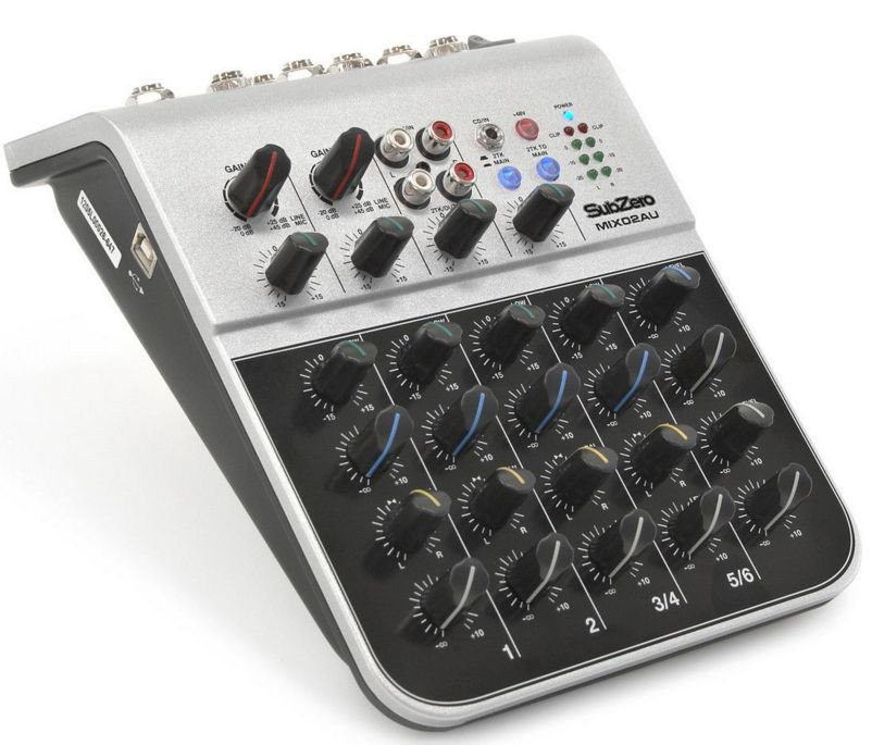 6Channel Mini Mixer & Audio Interface (SubZero MIX04AU) in Brighton