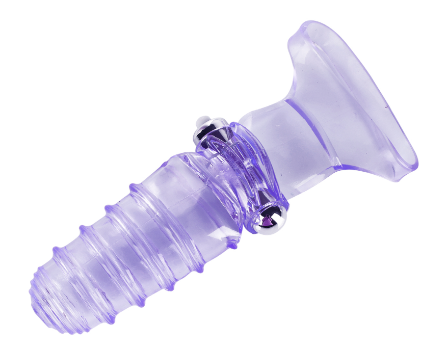Finger Sleeve Vibrator G Spot Vibrating Dildo Adult Women Sex Toy FREE BULLET - Picture 5 of 12