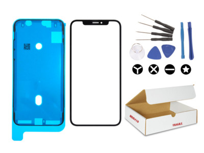 Front outer glass lens screen replacement adhesive tools Fit iPhone X 10th 5.8''