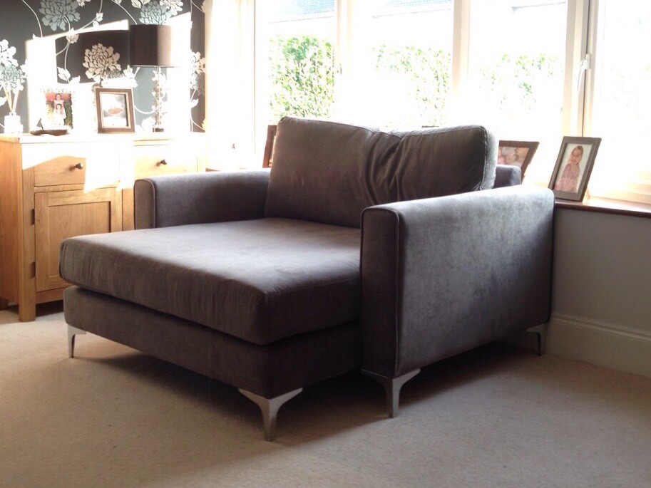 Marissa Cuddle Sofa Chair From Dfs Grey In Broughton Astley