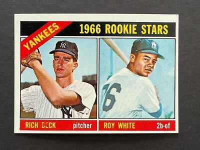 1966 TOPPS YANKEES ROOKIE STARS RICH BECK ROY WHITE BASEBALL CARD RC NM #234 G. rookie card picture