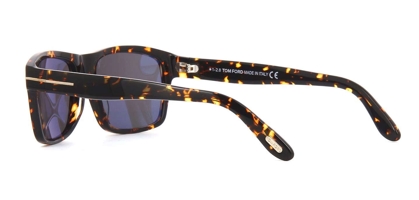 Pre-owned Tom Ford Anton Ft 1024 Shiny Black/grey Brown Shaded (01b) Sunglasses