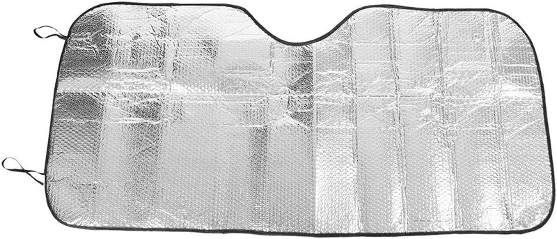 Large Silver Car Windscreen Sun Shade, Heat Reflective, Double Sided Aluminum Fo