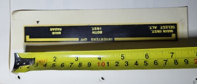 1960 CANADAIR Airplane Aircraft  Sticker Decals  INVERTER OFF  [REF .BKN] #5