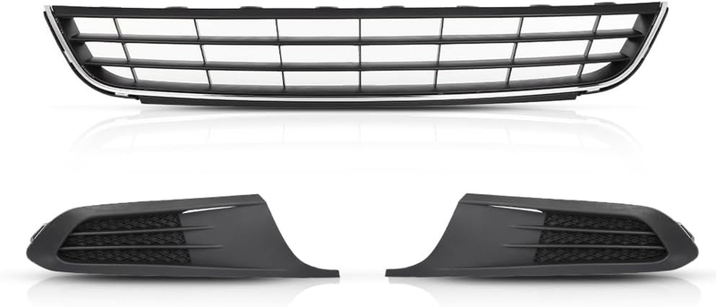 Front Bumper Lower Grille Fog Light Bezel for Volkswagen Jetta Sedan 2011-2014
