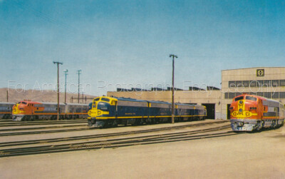 SANTA FE RAILWAY DEPOT Locomotive Maintenance/Repair Facility Barstow CA 12 x 18