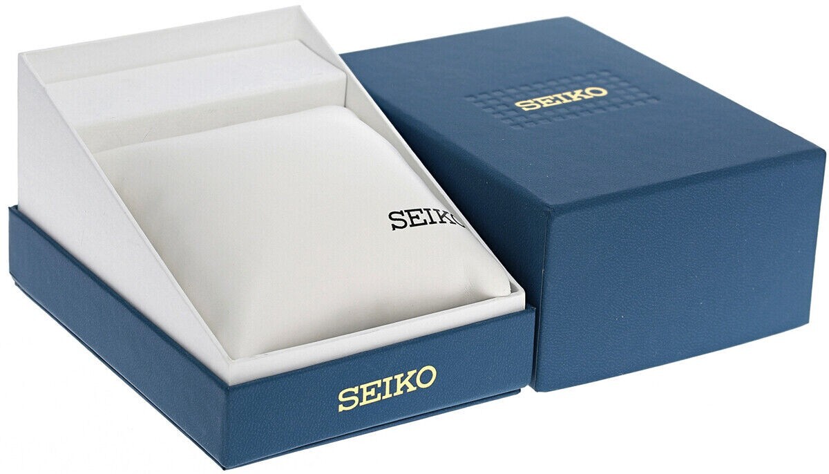 Seiko Sportura Chrono Black Dial Silver SS Men's Watch