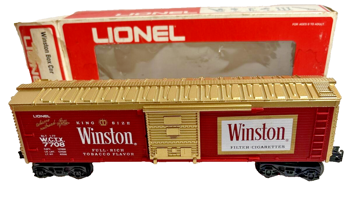 Vintage Lionel O and 027 Gauge Winston Box Car # 6-7708 in