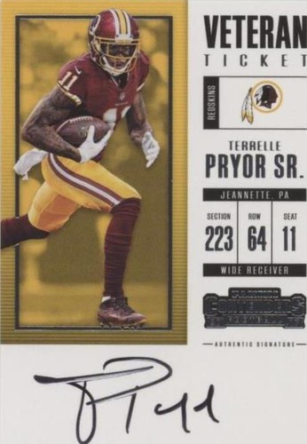 2017 Panini Contenders Terrelle Pryor #400