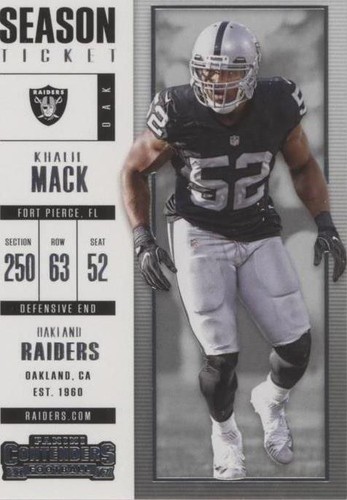 2017 Panini Contenders Khalil Mack #75
