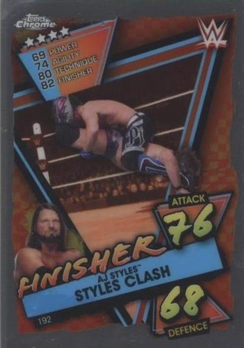 2021 Topps Chrome WWE Slam Attax - AJ Styles #192