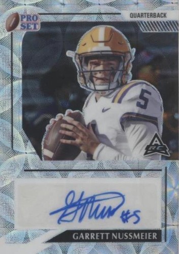 2022 Leaf Pro Set Metal Garrett Nussmeier #PA-GN1