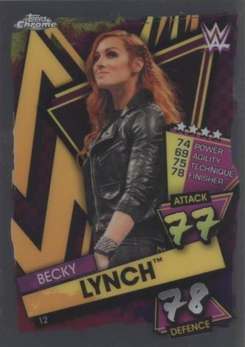 2021 Topps Chrome WWE Slam Attax - Becky Lynch #12